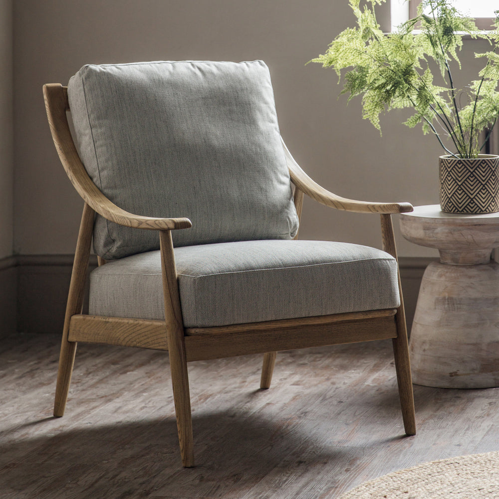 Zen Collection Linen Armchair
